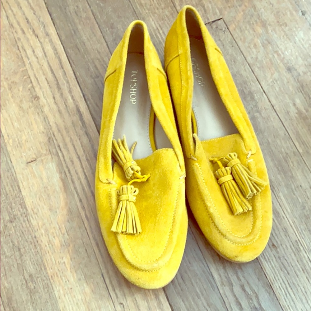 Mustard yellow flats
